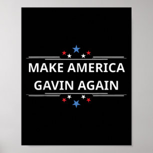Maak Amerika Gavin opnieuw grappige patriottische  Poster