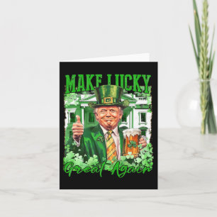 Maak Amerika Gelukkig Again Trump St. Patrick's Da Kaart