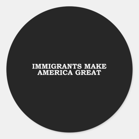 Maak Amerika geweldig Ronde Sticker (Voorkant)