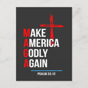 Maak Amerika Goddelijk Again Trump Inauguratie Mag Briefkaart