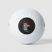 Maak Amerika Goddelijk Again Trump Inauguratie Mag Golfballen (Voorkant)