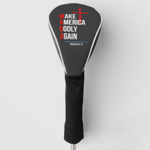 Maak Amerika Goddelijk Again Trump Inauguratie Mag Golfheadcover