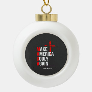 Maak Amerika Goddelijk Again Trump Inauguratie Mag Keramische Bal Ornament