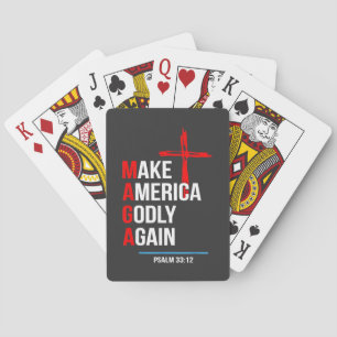 Maak Amerika Goddelijk Again Trump Inauguratie Mag Pokerkaarten