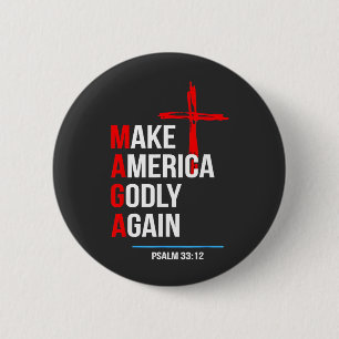 Maak Amerika Goddelijk Again Trump Inauguratie Mag Ronde Button 5,7 Cm