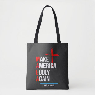Maak Amerika Goddelijk Again Trump Inauguratie Mag Tote Bag