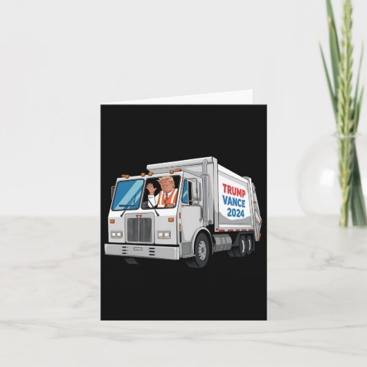 Maak Amerika Groot Afval Weer Trump 2024 Garba Kaart (Voorkant)