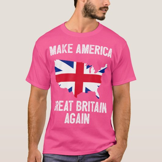 Maak Amerika Groot-Brittannië weer Shirt Funny Pol (Voorkant)