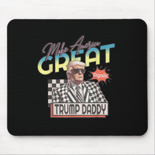 Maak Amerika Groot, Daddy Preppy Edgy Trump 2024 Muismat