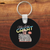 Maak Amerika Groot, Daddy Preppy Edgy Trump 2024 Sleutelhanger (Voorkant)