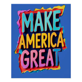 Maak Amerika groot graffiti Poster