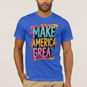 Maak Amerika Groot T-shirt vet patriottisch (Voorkant)