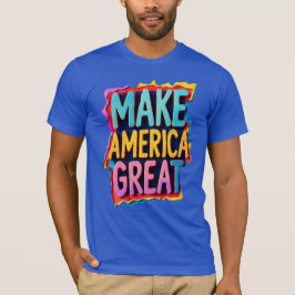 Maak Amerika Groot T-shirt vet patriottisch
