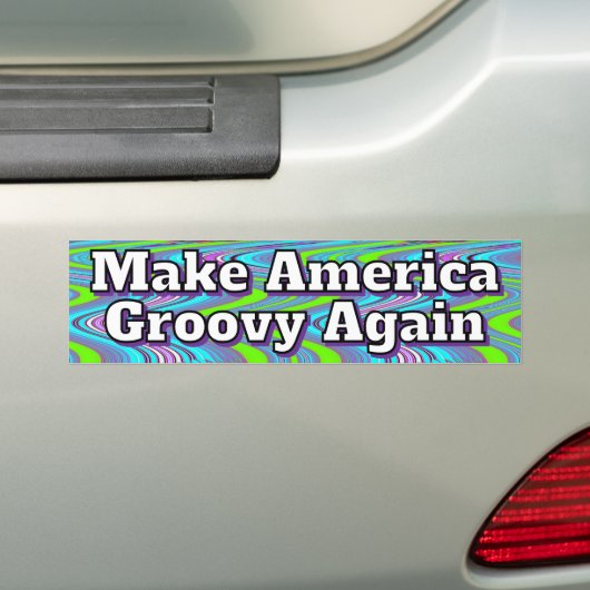Maak Amerika Groovy Again Bumpersticker (Op auto)