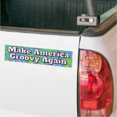 Maak Amerika Groovy Again Bumpersticker (Op Truck)