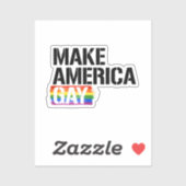 Maak Amerika Homoseksueel Sticker (Vel)