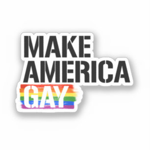 Maak Amerika Homoseksueel Sticker
