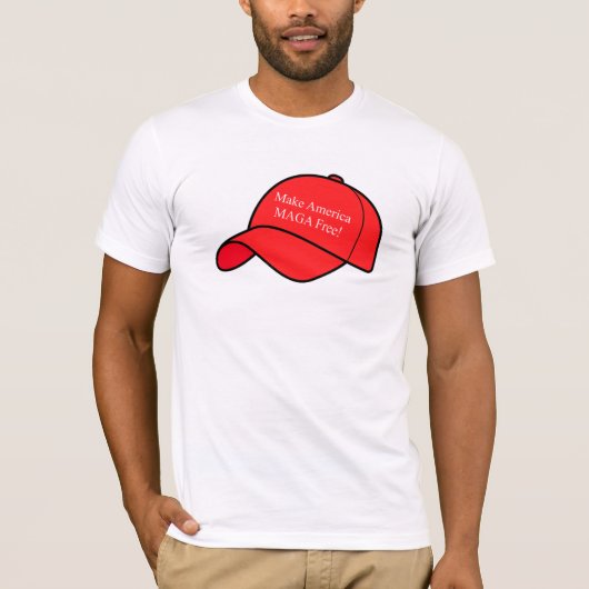 Maak Amerika MAGA Gratis T-shirt (Voorkant)