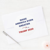 Maak Amerika nog groter Trump 2020 Ronde Sticker (Envelop)