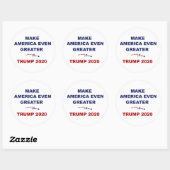 Maak Amerika nog groter Trump 2020 Ronde Sticker (Vel)