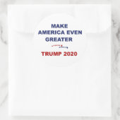 Maak Amerika nog groter Trump 2020 Ronde Sticker (Tas)