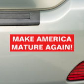 MAAK AMERIKA NOGMAALS BEKEND! BUMPERSTICKER (Op auto)