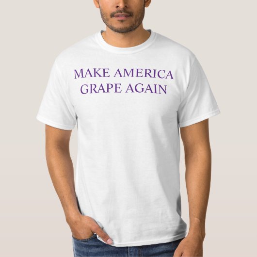 MAAK AMERIKA NOGMAALS GRAPE T-SHIRT (Voorkant)