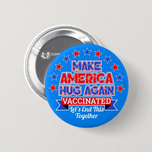 MAAK AMERIKA OPNIEUW, IK HEB VACCINEERDE BUTTON (Voorkant /achterkant)