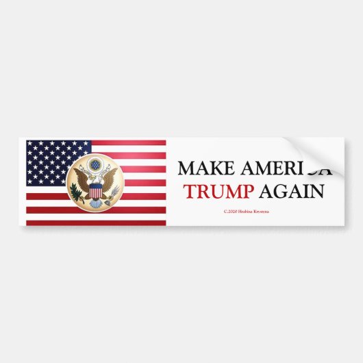 MAAK AMERIKA OPNIEUW TRUMP BUMPERSTICKER (Voorkant)