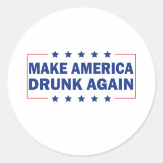 Maak Amerika Weer Aangeschoten Ronde Sticker