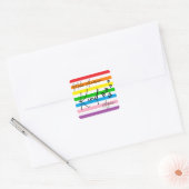 Maak Amerika weer aardig Vierkante Sticker (Envelop)
