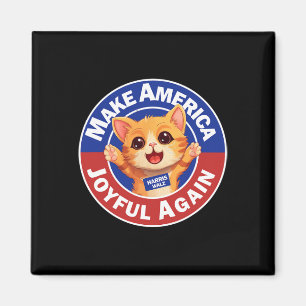 Maak Amerika weer blij Harris 2024 Cat Lady Magneet