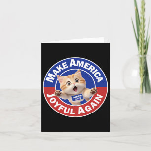 Maak Amerika weer blij Harris Wall 2024 Cat Lad Kaart