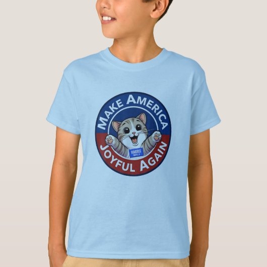 Maak Amerika weer blij Harris Walz 2024 Kinder T-shirt (Voorkant)