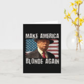 Maak Amerika weer blond Kaart (Gele Bloem)