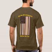 Maak Amerika weer bruin T-shirt (Achterkant)