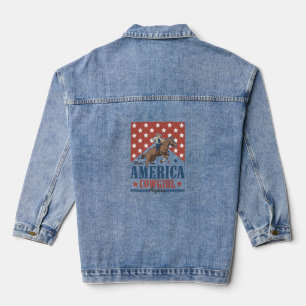 Maak Amerika weer Cowgirl Denim Jacket