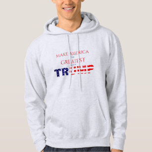 Maak Amerika weer de grootste Trump Light Grey Hoodie