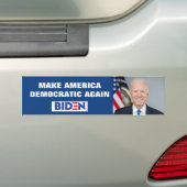 MAAK AMERIKA WEER DEMOCRATISCH BUMPERSTICKER (Op auto)