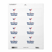 MAAK AMERIKA WEER DRONKEN ETIKET (Full Sheet)