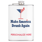 MAAK AMERIKA WEER DRONKEN HEUPFLES (Voorkant)
