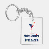 MAAK AMERIKA WEER DRONKEN SLEUTELHANGER (Voorkant Links)