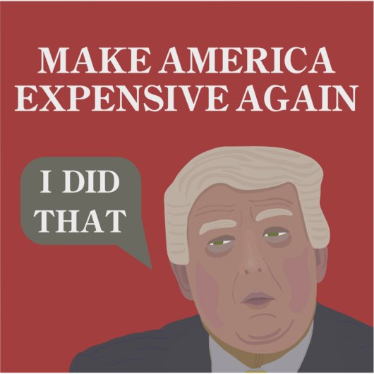 Maak Amerika weer duur - Sticker (Voorkant)