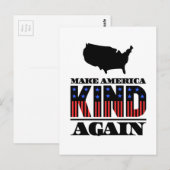 Maak Amerika weer een beetje rood-witte streep Briefkaart (Voorkant / Achterkant)
