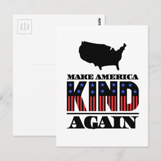 Maak Amerika weer een beetje rood-witte streep Briefkaart (Voorkant / Achterkant)