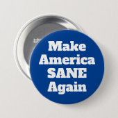 Maak Amerika weer een normaal politiek expressieve Ronde Button 7,6 Cm (Voorkant /achterkant)