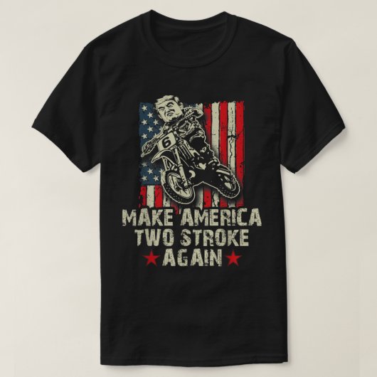 Maak Amerika weer een slag shirt biker voor Trum (Design voorkant)