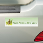 Maak Amerika weer een soort konijnenkonijn-Bumpers Bumpersticker (Op auto)