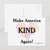 Maak Amerika weer een soort van. Anti-trump Briefkaart (Voorkant / Achterkant)