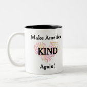 Maak Amerika weer een soort van. Anti-trump Tweekleurige Koffiemok (Links)